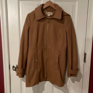 Michael Kors Wool Zip up Pea Coat